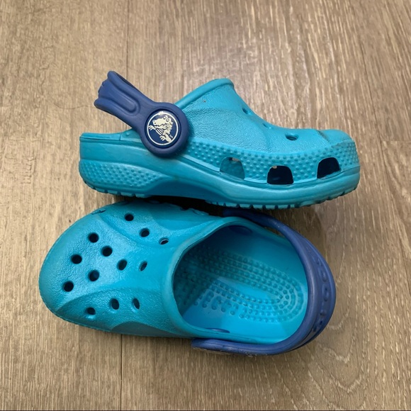 Crocs Kids Blue Baya Clog Unisex Toddler Size 4/5C - Picture 3 of 6